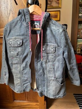 Nautical Vibes Denim Jacket - girl’s XL or women’s S/M